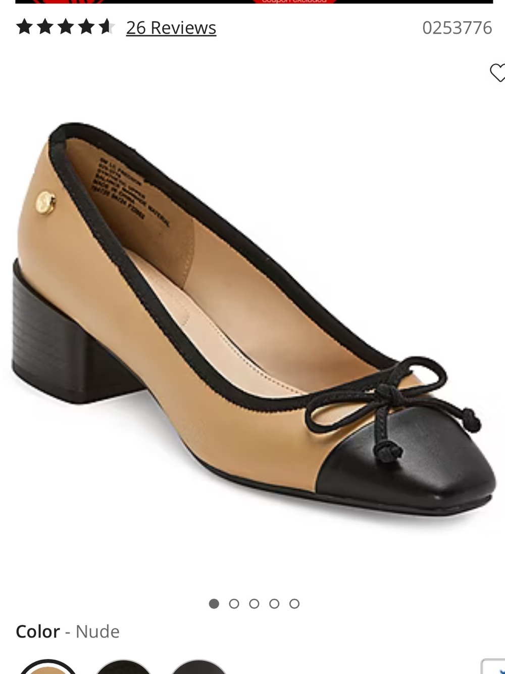 LIZ CLAIBORNE FREDSON CAP TOE BALLET FLATS ✨